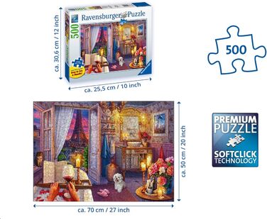Головоломка Ravensburger - In the Bathtub - головоломка на 500 елементів із великими частинами головоломки, Gold Edition Ексклюзив