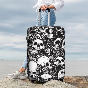 Чохол для валізи Totenkopf, міцний захист для багажу розміром 45.7-81.3 см, XL, чорний