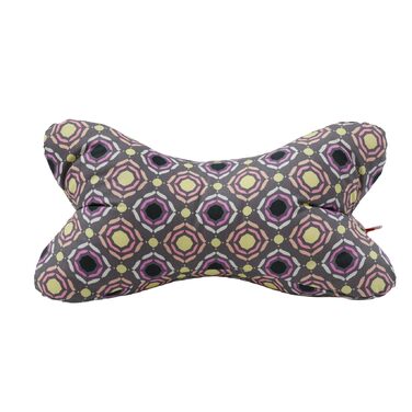 Велика подушка для читання, приблизно 44x23 см Подушка для шиї, яку можна використовувати як підставку для книги та як подушку для читання Можна прати при 60C, виготовлена з високоякісної дизайнерської тканини з принтом, 100 бавовна (бавовна, сіро-білий к