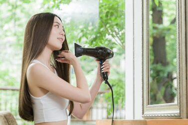 Іонний фен з технологією ionicPRO професійне сушіння та укладка обертовий на 360 кабель у комплекті насадка-концентратор чорний, 360 ionicPRO 440