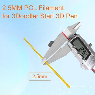 Заправка для ручки 3D Doodler у 22 кольорах для 3 ручок Doodler Start 3D, нитка PCL із низькою температурою друку, 3 упаковки заправки Doodler Start, 15 см x 110 шт.