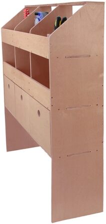 Універсальна автомобільна полиця Monster Racking, стелажі для транспортних засобів, система стелажів для транспортного обладнання, дерев&39яні полиці, система стелажів для фургона, візок для майстерні, 102 см Ш x 30 см Г x 120 см В