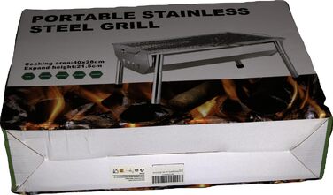 Гриль для пікніка з нержавіючої сталі вугільний гриль невеликий гриль портативний кемпінговий гриль знімний гриль-барбекю для вечі