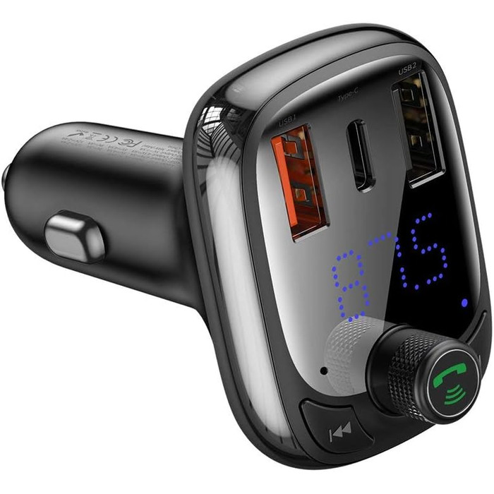 Передавач Baseus T типу Bluetooth 5.0 2xUSB USB-C PD QC 3.0 microSD