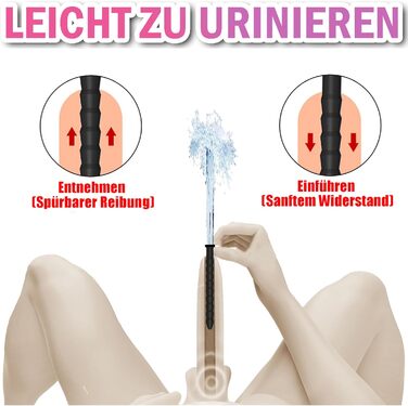 Набір силіконових уретральних дилататорів Sadodo, для чоловіків, стимуляція простати та мастурбація, 5 шт.