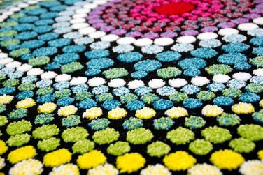 Килим для вітальні сучасний килим для вітальні райдужний різнокольоровий розмір 200 x 290 см