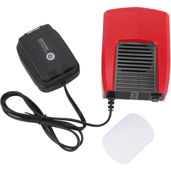 Акумуляторний обігрівач Fockety, портативний, тихий обігрівач для невеликих приміщень зі світлом, USB-портом та термостатом, акумуляторний розморожувач вікон автомобіля для автомобілів, офісу