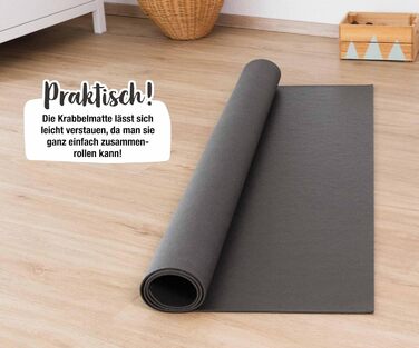 Протиковзкий килимок для повзання Килимки Oeko-Tex Грати в Mat Baby Розмір 120х120см (120х120 см (1 упаковка), слива)