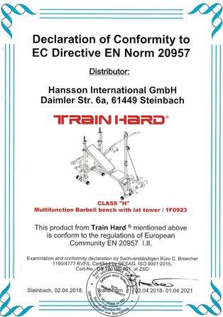 Лава для фітнесу TrainHard Power Station, чорно-червона, зі штангою 1,6 м та дисками вагою 25 кг