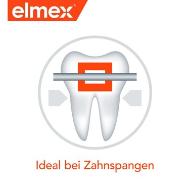 Зубна паста elmex Caries Protection 4x75 мл Медична чистка зубів для високоефективного захисту від карієсу пропонує подвійну активну захисну плівку з фторидом кальцію для пружних зубів 4 шт. 75 мл