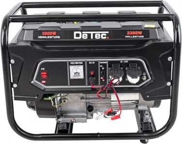 Комбінований бензиновий генератор з лампою COB Мобільний генератор 230 В 3,3 кВт 3300 Вт 16 А 50 Гц Аварійний генератор потужністю 7 к.с., 4-тактний бензиновий двигун 210 куб.см з повітряним охолодженням 1-фазний бензиновий генератор