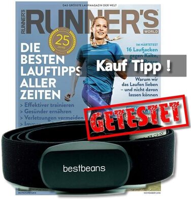 Монітор серцевого ритму, Bluetooth ANT, точна ЕКГ - сумісний з Polar, Runtastic, Wahoo, Garmin, Endomondo Pulse, Heartbeat Swim