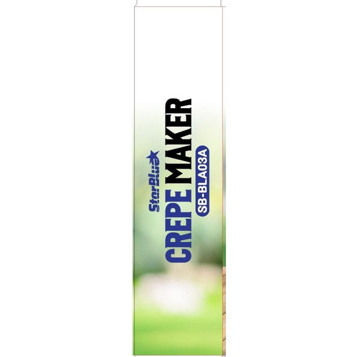 Електрична млинниця та млинниця StarBlue, 30,5 см, з безкоштовною електронною книгою рецептів та дерев'яною лопаткою 220 240 В, 50/60 Гц, 1000 Вт, вилка Великобританії, адаптер Європа в комплекті