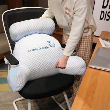 Подушка для читання з підлокітниками для ліжка, подушка для спини, подушка для підтримки попереку, знімна подушка для дивана та ночі, подушка для рук для відпочинку, перегляду телевізора, гри, роботи 70x50 см Рожева