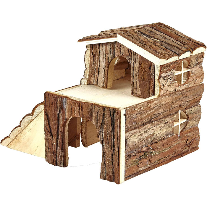 Дерев'яне ліжко-ліжко Pet Ting Dwarf Crow and Pac House, печерне сховище, шиншила дегу, 0,65 кг