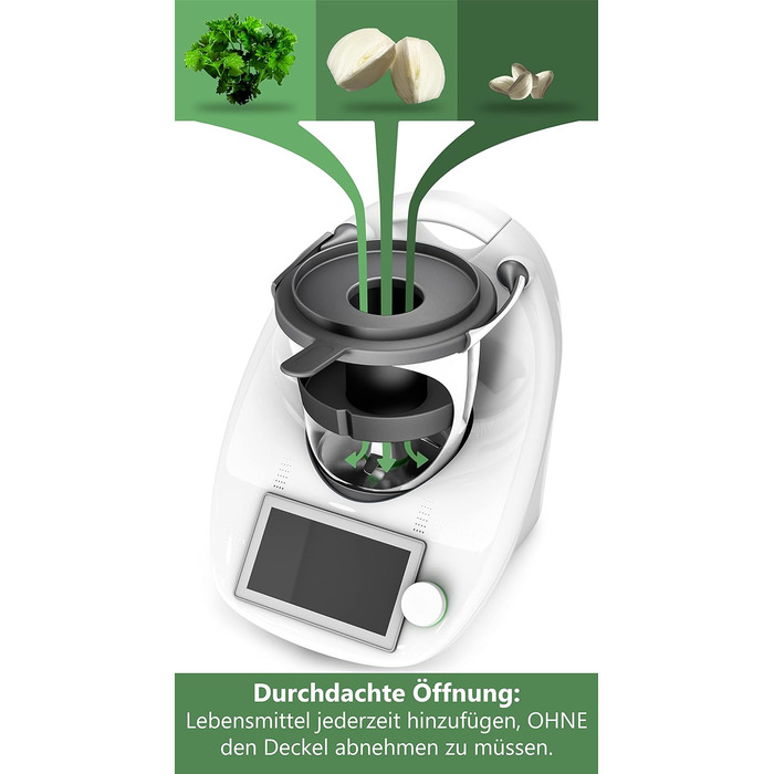 Змішувальна камера Mixle, редукція змішувальної чаші, сумісна з Thermomix TM6, TM5, більш ефективне подрібнення їжі