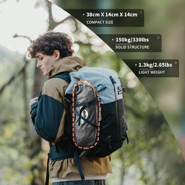 Крісло для кемпінгу Naturehike, складне, надлегке розкладне крісло компактний розмір у упаковці та міцна конструкція для кемпінгу, пікніків та активного відпочинку на свіжому повітрі, походи (сірий M) сірий S