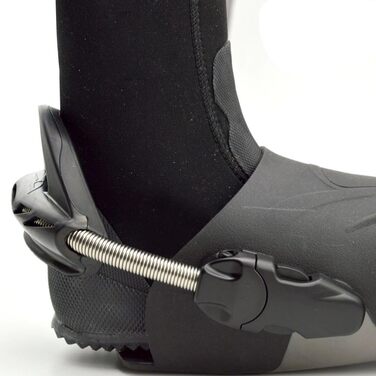 Ремінці для ласт з нержавіючої сталі для дайвінгу, ремінці для ласт з нержавіючої сталі, 2 ремінці для банджі-дайвінгу, нековзні ремінці для ласт, хороша міцність, для Cressi, Mares Fin (M, чорний) M Чорний