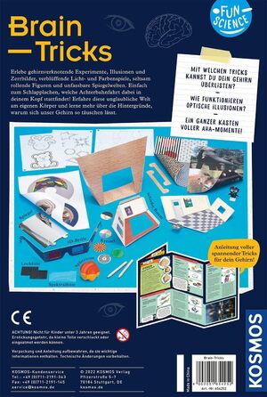 Набір для експериментів Fun Science Brain Tricks KOSMOS, оптичні ілюзії