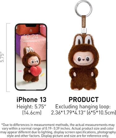 Вінілова плюшева підвіска Монстр із серії Значок для кохання, коробка-сліпа (AM), колекційна фігурка Лабубу, подарунок на Різдво та день народження для дівчаток та хлопчиків, окрема упаковка (Am)