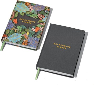 Щоденник успіху BACKWIND PLANNER - Ваш 12-тижневий щоденний планувальник для сталих змін з міні-звичками - Бездатований планувальник справ А5 - Щоденник - Тижневий планувальник - Квіткова обкладинка
