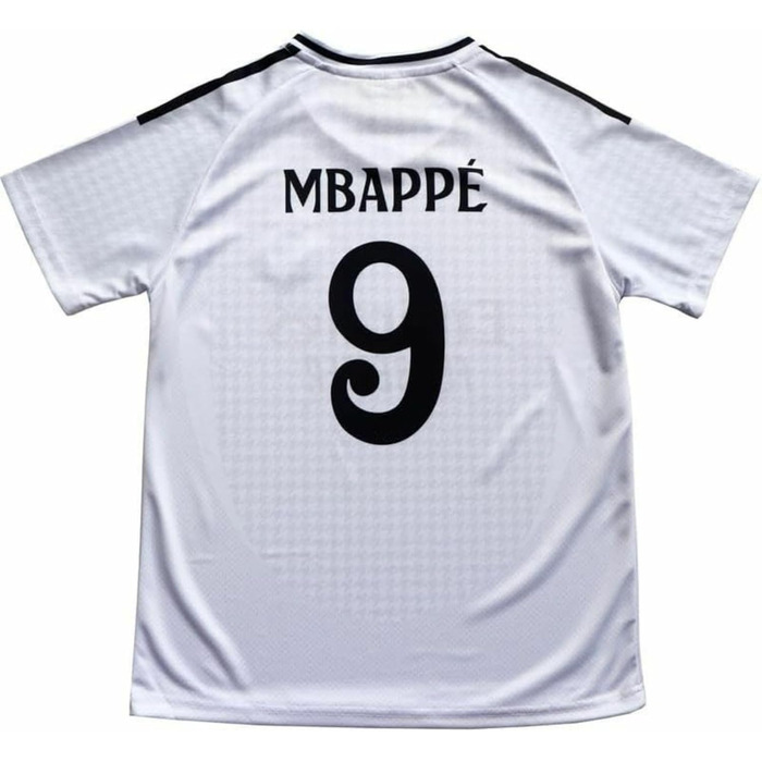Дитячі футболки/шкарпетки Mbappe 9 Home 2024/2025, подарунок для дітей та хлопчиків, розміри 26 / 152 (9-10 років), білі