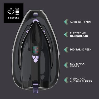 Прасувальна станція Taurus Дивовижний SSD3000 Тиск 7 бар Потужність 3000 Вт тихий Готовність до використання за 30 секунд Електронний паровий удар 400 г/хв Бак 1,5 л Керамічна підошва