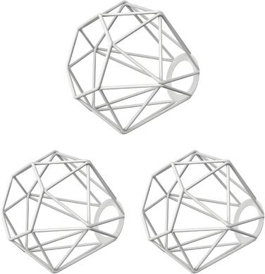 Абажур у клітку, чорний, 155мм Ø (3 шт. и (1 упаковка), білий / 15,5 см), 3 шт.