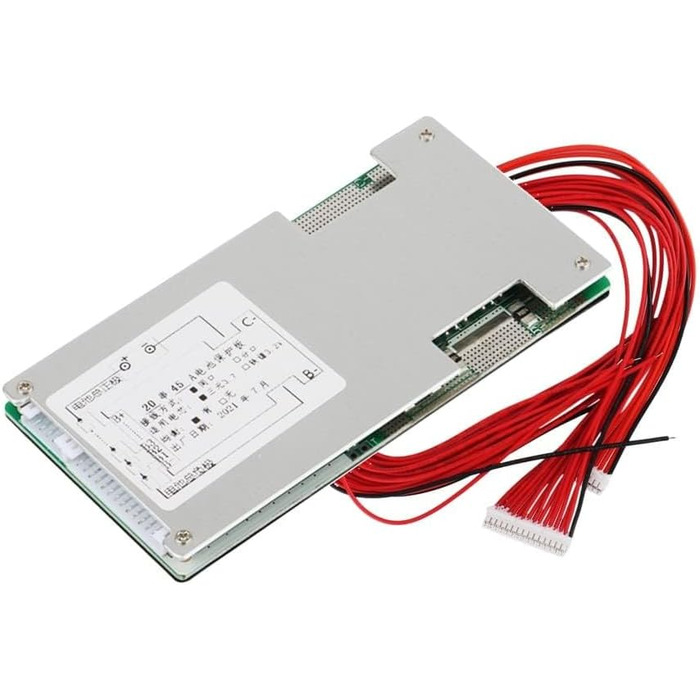 Акумулятор BMS захисна плата друкованої плати з балансиром, 20 S 72 V 45 A Li-Ion Lithium 18650