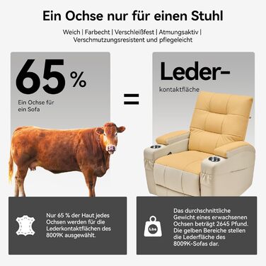 Крісло-гойдалка AIRSKY, крісло-гойдалка, крісло для телевізора зі справжньої шкіри з функцією відкидання, крісло для кінотеатру, крісло для літніх людей, крісло для телевізора з функцією сну, ручне регулювання, крісло-гойдалка, крісло-гойдалка, вітальня, 