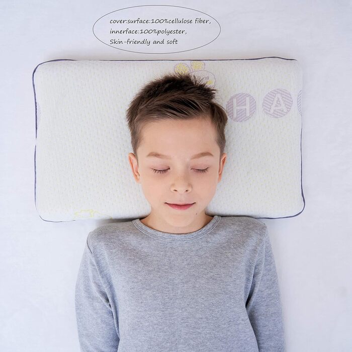Здоров'я дітей подушка для ліжка спальна Oeko-Tex гіпоалергенна піна з пам'яттю дитяча подушка подушка для дітей (3-8 років) біла-