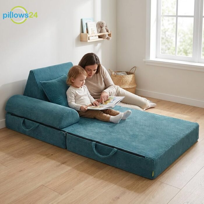 Дитячий ігровий диван та крісло з вельветової тканини М&39який дитячий диван Зручний дитячий диван зі знімними чохлами, які можна прати Ергономічний ігровий диван для ігрових кімнат, графітовий