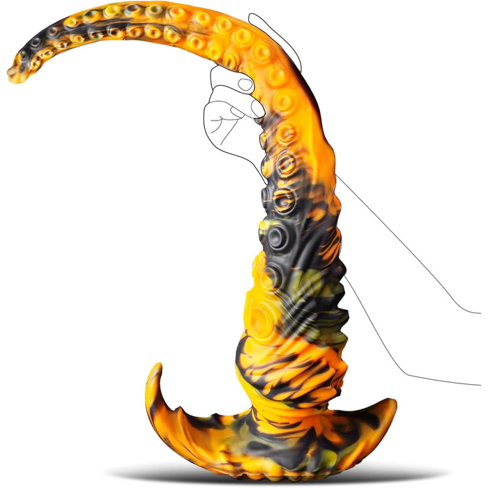 Щупальце-фалоімітатор 34,5 см завдовжки чужорідний монстр фентезійний фалоімітатор тварина дракон щупальце силіконовий анальний плагін XXL фалоімітатор хвіст анальний секс-іграшка для жінок чоловіків пари анальні фалоімітатори секс-іграшки