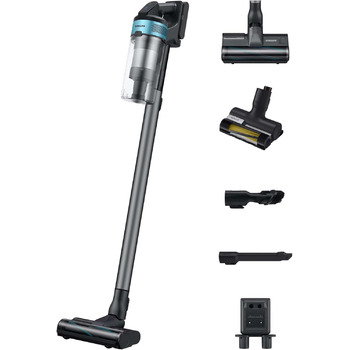 Акумуляторний пилосос Samsung Jet 75E PetPRO, 200 Вт, в комплекті щітка для шерсті та інші аксесуари, м'ятний, VS20B75BGR1/WD 200