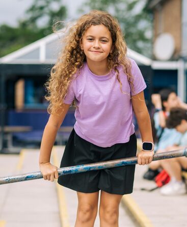 Водонепроникний дитячий телефон-годинник (із SIM-карткою) 4G, дзвінки, повідомлення, шкільний режим, функція SOS, GPS, камера, крокомір - з безкоштовним 3-місячним контрактом (РОЖЕВИЙ) РОЖЕВИЙ X6 - з безкоштовним 3-місячним контрактом, 6 Play -