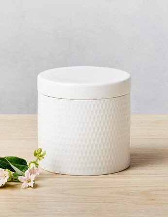 Банка для зберігання Maxwell & Williams DV0183 місткість 600 мл білий фарфор діаманти рельєфна текстура, подарункова коробка