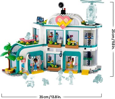 Конструктор LEGO Friends 42621, Лікарня Хартлейк-Сіті, 1045 деталей