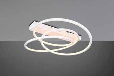 Стельовий LED-світильник Trio Leuchten Darvin 649110131, матовий білий метал, 34 Вт, регульована колірна температура, Switch Dimmer