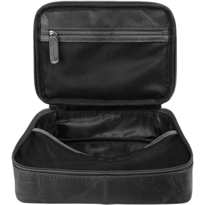 Сумка для туалетного приладдя X-ZONE з натуральної шкіри чоловіча, жіноча вінтажна сумка для туалетного приладдя з гачком підвісни