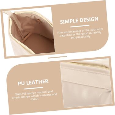Портативна косметична сумка Шкіряна сумка на блискавці для подорожей туалетна сумка для жінок макіяж сумка органайзер з відділення