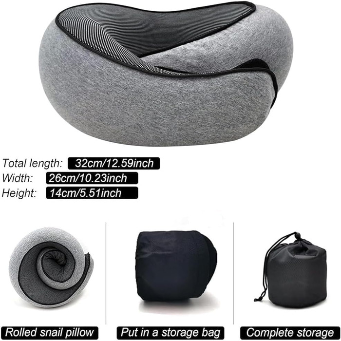 Подібний набір подушок для літаків (світло-сірий-B), 2024, Flyhugs Neck Travel Pillow, Wander Plus Travel Pillow, Memory Foam Travel Pillow, Fly Hugz Packable U-