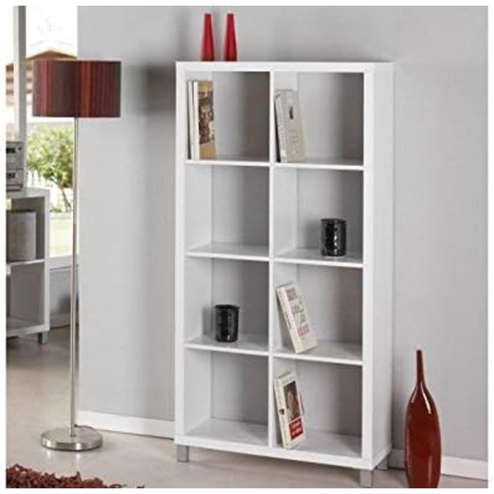 Комплект шафи Kubox - полиця, 8 відділень, білий