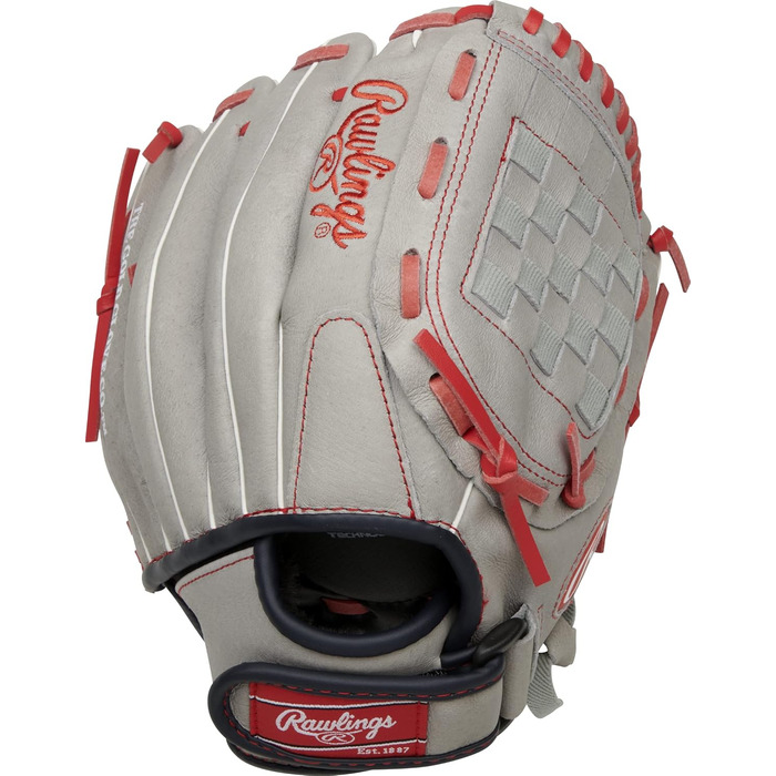 Бейсбольна рукавичка Rawlings Sure Catch Mike Trout Signature для дітей, 28 см, сітчастий дизайн, для метання правою рукою