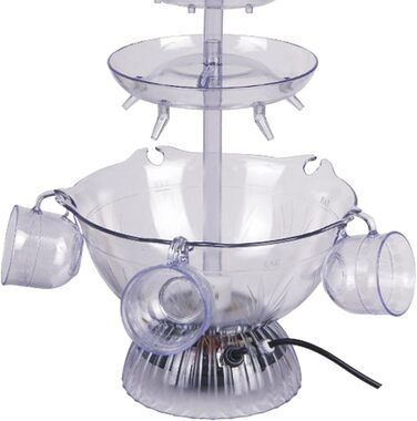 Універсальний фонтан для вечірок, багатофункціональний 3-шаровий декор столу, вилка EU для фуршету барбекю