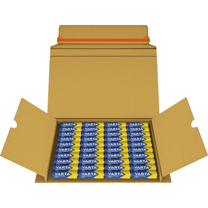 Батарейки VARTA AA, Industrial Pro, лужна батарея, 1,5 В, комплект поставки в екологічно чистій упаковці, виготовлено в Німеччині