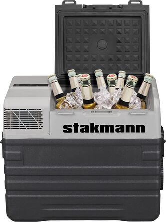 Переносний холодильник з компресором, 12 В, 220 В, холодильна камера на колесах, AC-DC 12/24 В, ідеально підходить для автомобіля,