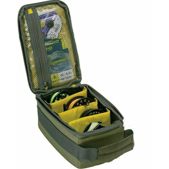 Сумка для рибальських снастей XUSANSO Водонепроникна сумка для риболовлі Портативна сумка для транспортування вудилища Сумка для зберігання риболовних снастей з 3 регульованими роздільниками для спінінгів і котушок для закидання наживки