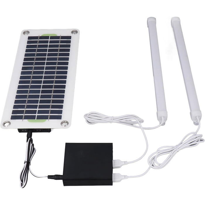 Ліхтар для кемпінгу потужністю 30 Вт з водонепроникним акумуляторним блоком, двома USB-портами 12 В/5 В для використання в наметах та на природі