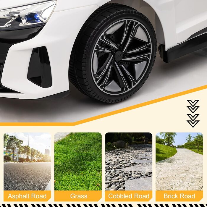 Дитячий електромобіль LEADZM з музикою, клаксоном і фарами, дитячий електромобіль на 12 В з пультом дистанційного керування 2.4G,