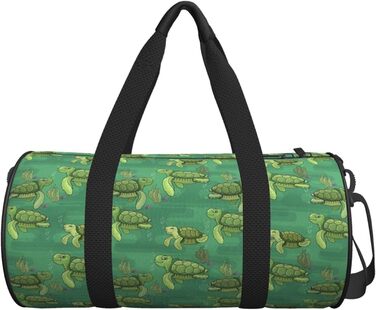 Спортивна сумка для фітнесу та подорожей з морським дизайном (водорості та морські черепахи), велика дорожня сумка для чоловіків та жінок, ідеальна для коротких поїздок та вихідних